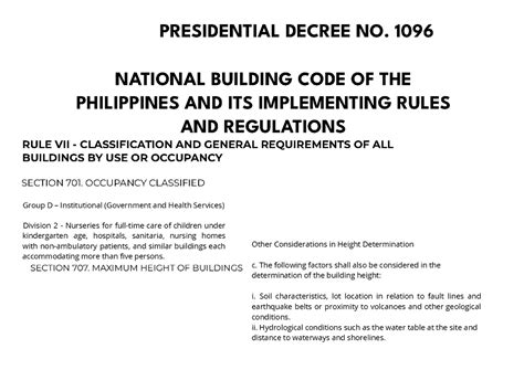 pd no. 1096|Presidential Decree No. 1096 – 2004 Revised implementing rules .